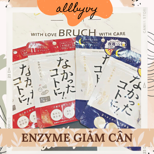Allbyvy | viên uống enzyme nakatta kotoni nhật bản - ngày & đêm