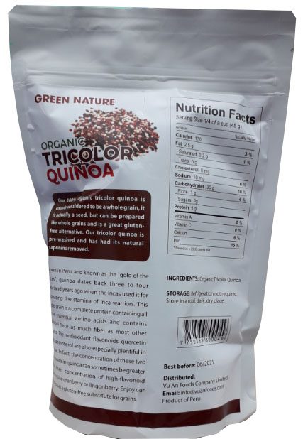 Diêm mạch 3 màu hữu cơ green nature 500g