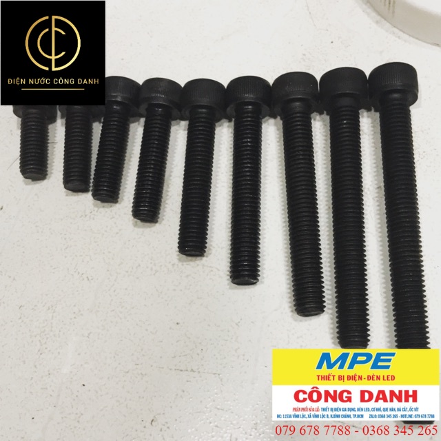 Bulong lục giác nổi 10 Li (Đủ size)- 10 con