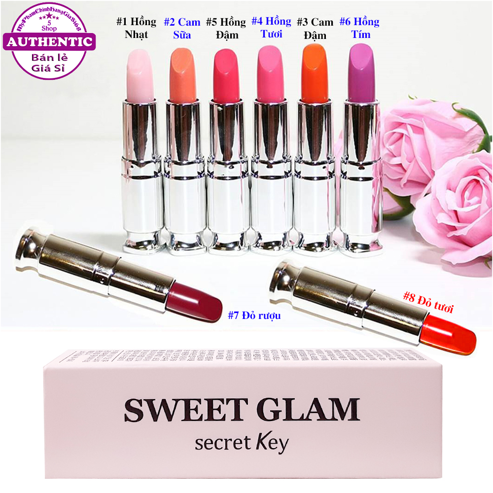 Son Dưỡng Có Màu SECRET KEY Sweet Glam Tint Glow HÀN QUỐC