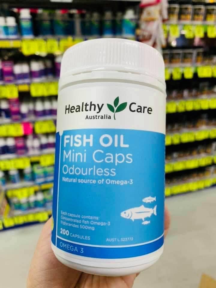 Healthy Care Fish Oil Mini Caps Odourless Fish Oil mini Capsules