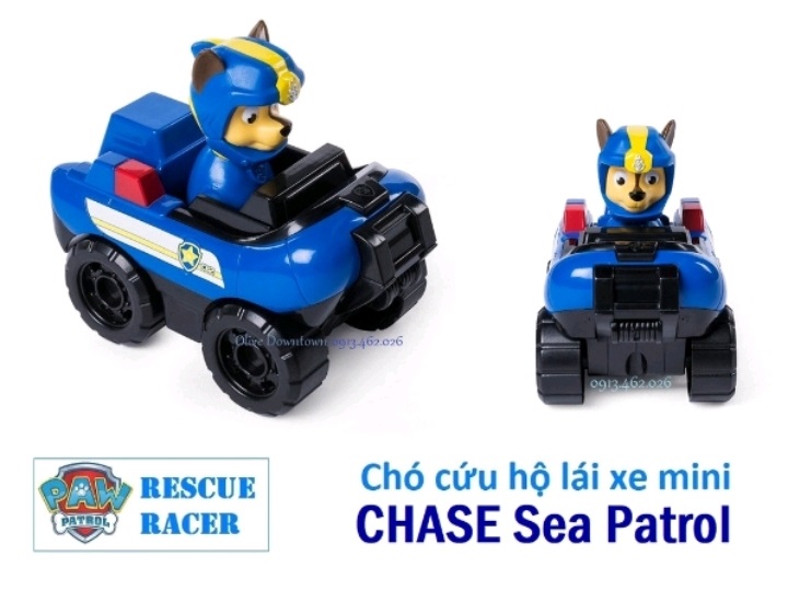 CHASE Sea Patrol ~ Chó cứu hộ lái xe cứu hộ biển Sea Patrol - Paw Patrol Đội chó cứu hộ - Đồ chơi VNXK