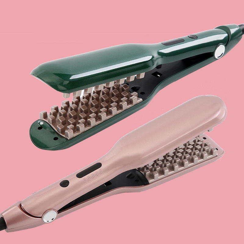 Máy bấm xù dập phồng tóc chân vuông 2in1 cao cấp siêu hot
