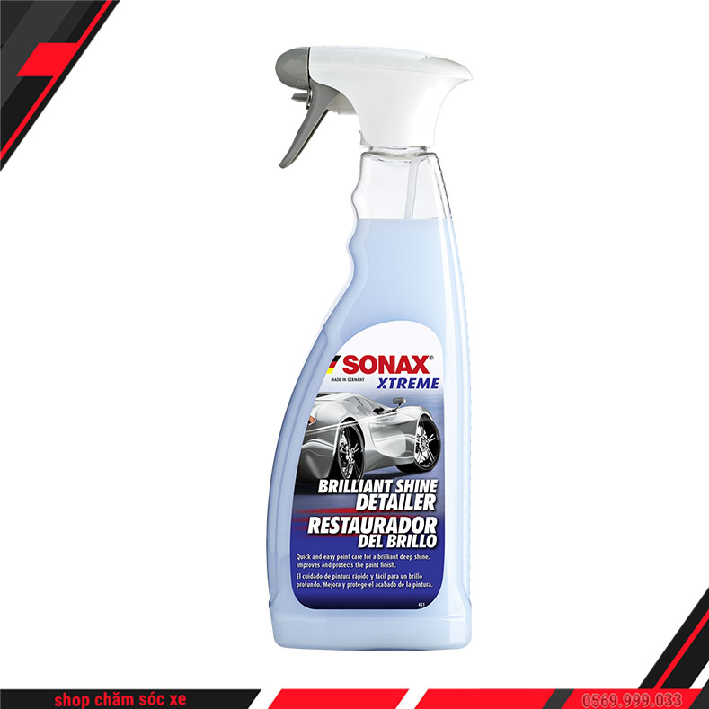 Dung dịch đánh bóng sơn xe ô tô khi khô sonax 750ml