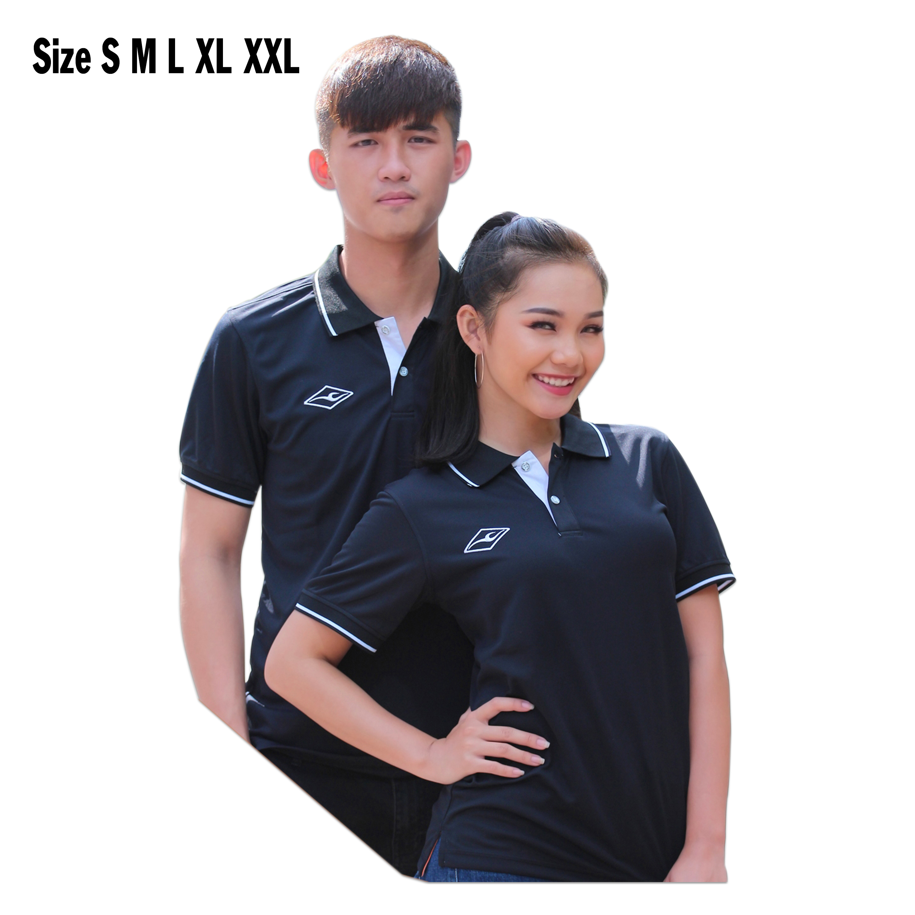 Áo thể thao có cổ Keep And Fly Polo 2 Đen