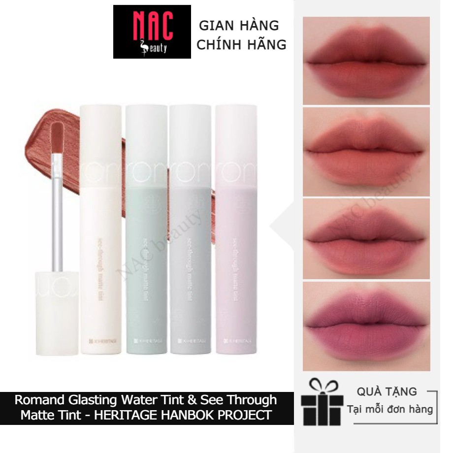 Son romand glasting water tint & see through matte tint - heritage hanbok project