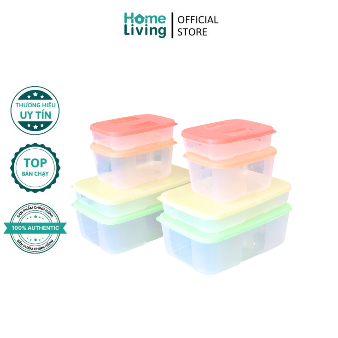 Bộ hộp trữ đông colorful set 8