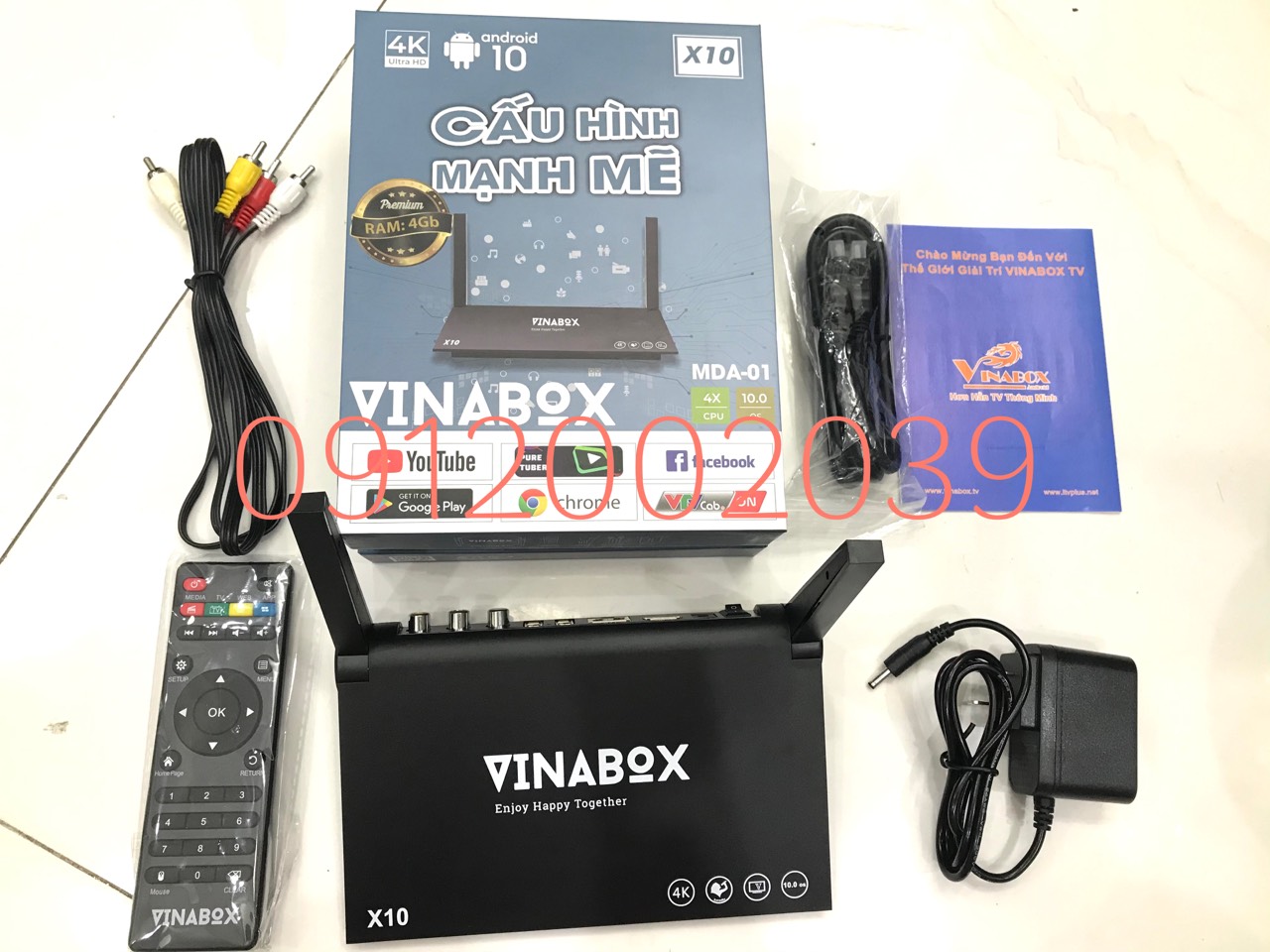 Tivibox vinabox x10 4g android tv vinabox x10 ram 4g rom 32gb, android 10.0