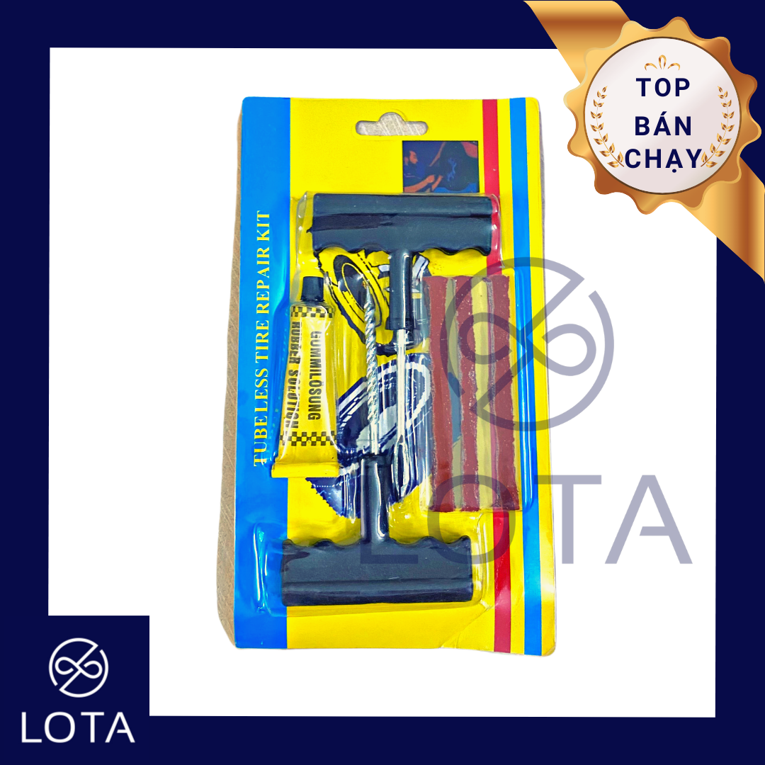 Bộ dụng cụ vá lốp xe không ruột đa năng, đồ nghề vá bánh xe chuyên nghiệp, bộ cứu hộ bánh xe đi phượt, bộ vá lụi ô tô xe hơi xe máy, bộ vá vỏ xe tiện lợi, săm xe gắn máy