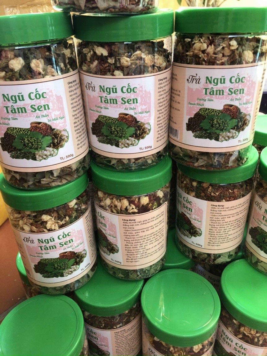 Trà ngũ cốc tâm sen