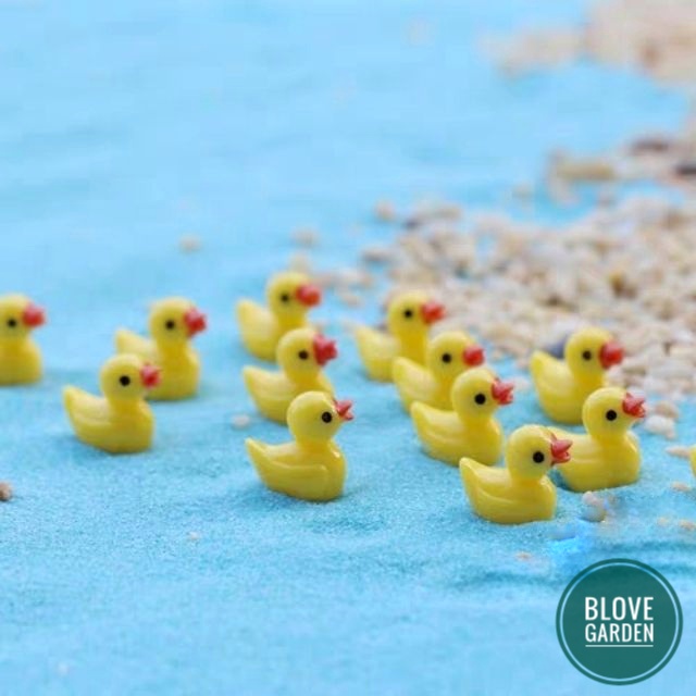 Tiểu cảnh trang trí -  Con vịt con mini làm phụ kiện trang trí cây để bàn, cây cảnh, terium làm mô hình