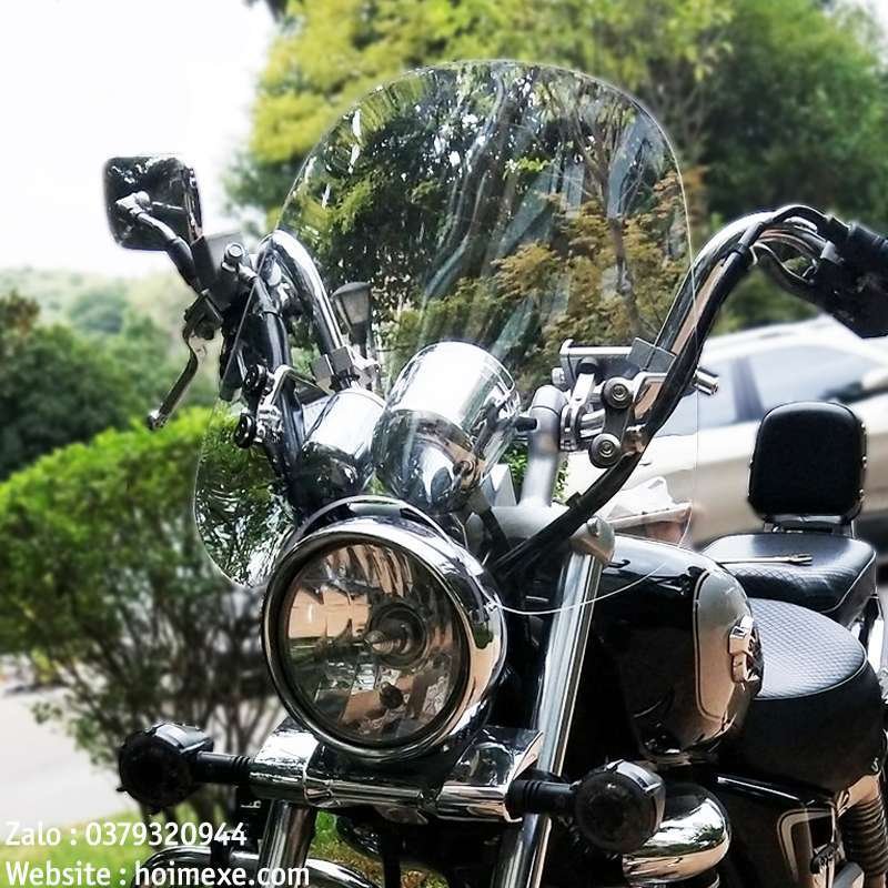 Kính chắn gió Suzuki Gz 150a Cao 42cm + tặng kèm pass ốc vít