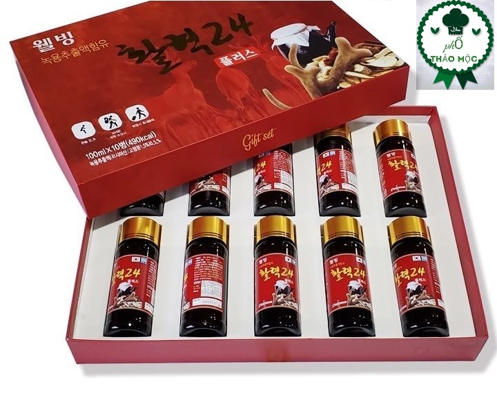 Nước hồng sâm nhung hươu Hàn Quốc 100ml x 10 chai
