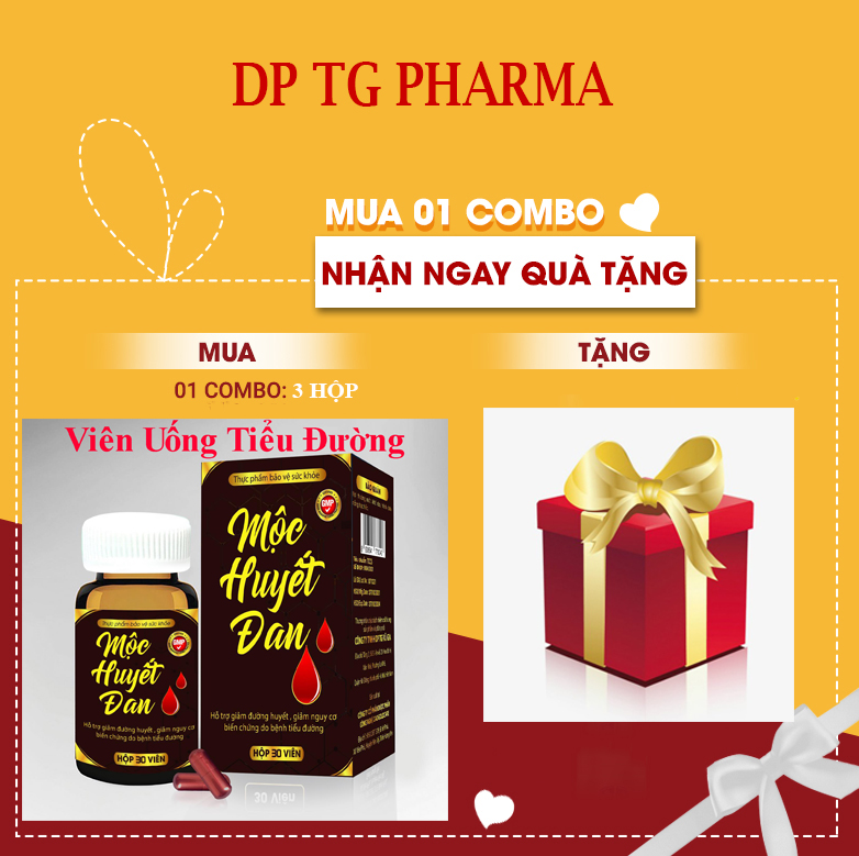 COMBO 3 HỘP Viên uống tiểu đường GIÚP HẠ NHANH ĐƯỜNG HUYẾT, GIẢM BIẾN CHỨNG TIỂU ĐƯỜNG TYPE 1 VÀ TYPE 2, GIẢM CHOLESTEROL TRONG MÁU