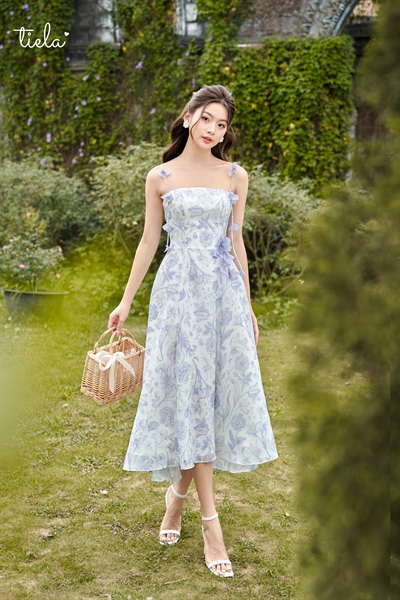 TIELA Đầm váy đính hoa nổi-Floriane Dress