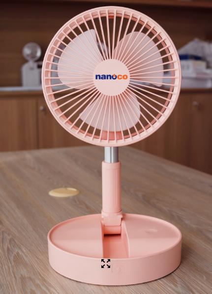 Quạt Sạc Điện Gấp Gọn Nanoco NFF1617W