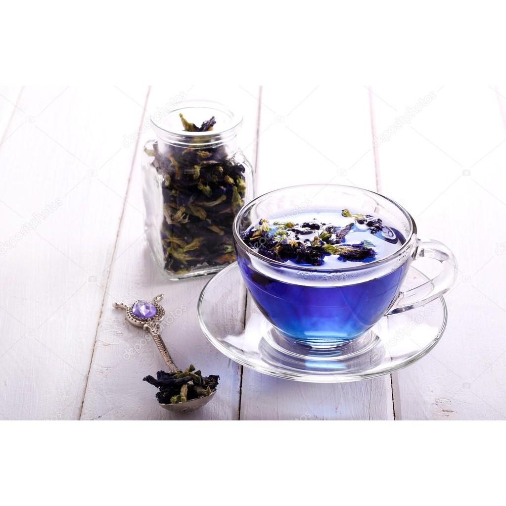 Hoa đậu biếc sấy khô dùng pha trà tạo màu thực phẩm cực tốt cho sức khỏe 20gr-100gr