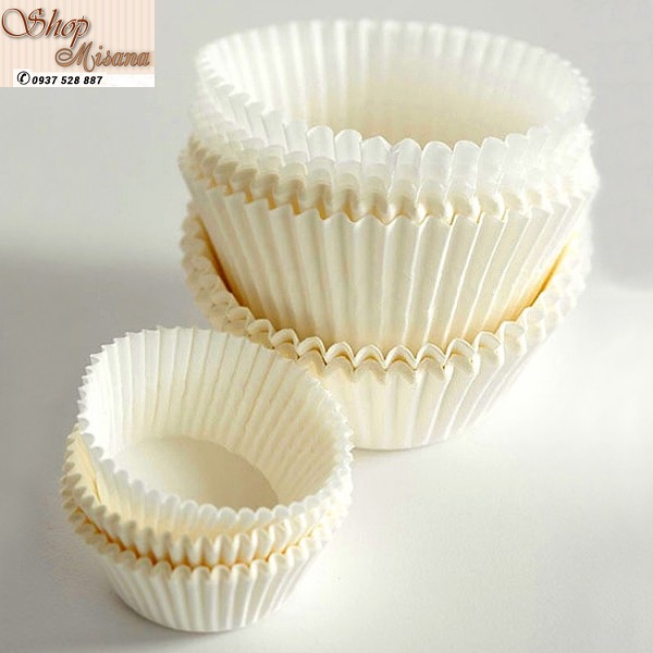 [HCM]Bộ 500 chén giấy cupcake lót nướng bánh 9.5cm