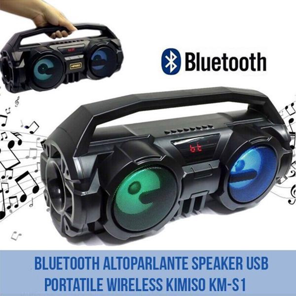 Loa bluetooth karaoke kimiso km-s1 , loa bluetooth karaoke công suất cực lớn, loa xach tay mini kimiso s2
