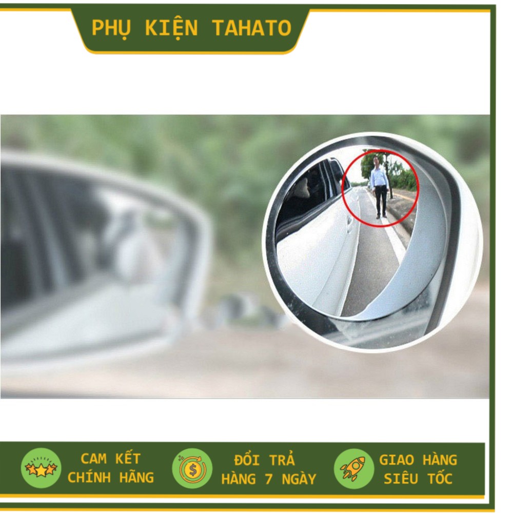 Gương cầu lồi gắn kính chiếu hậu, xóa điểm mù cho xe hơi hình tròn