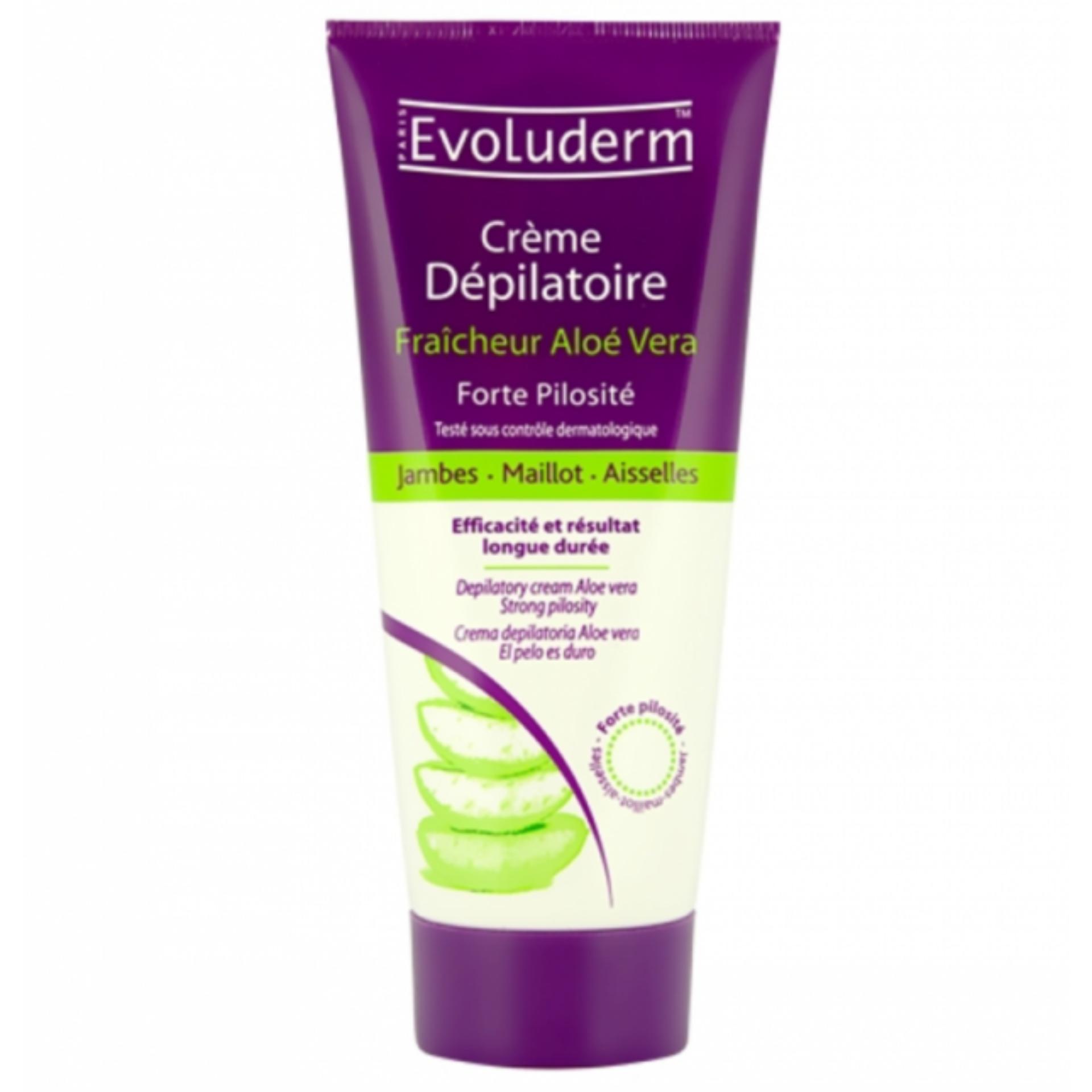Kem tẩy lông tinh chất lô hội Evoluderm Aloe Vera 150ml - Pháp