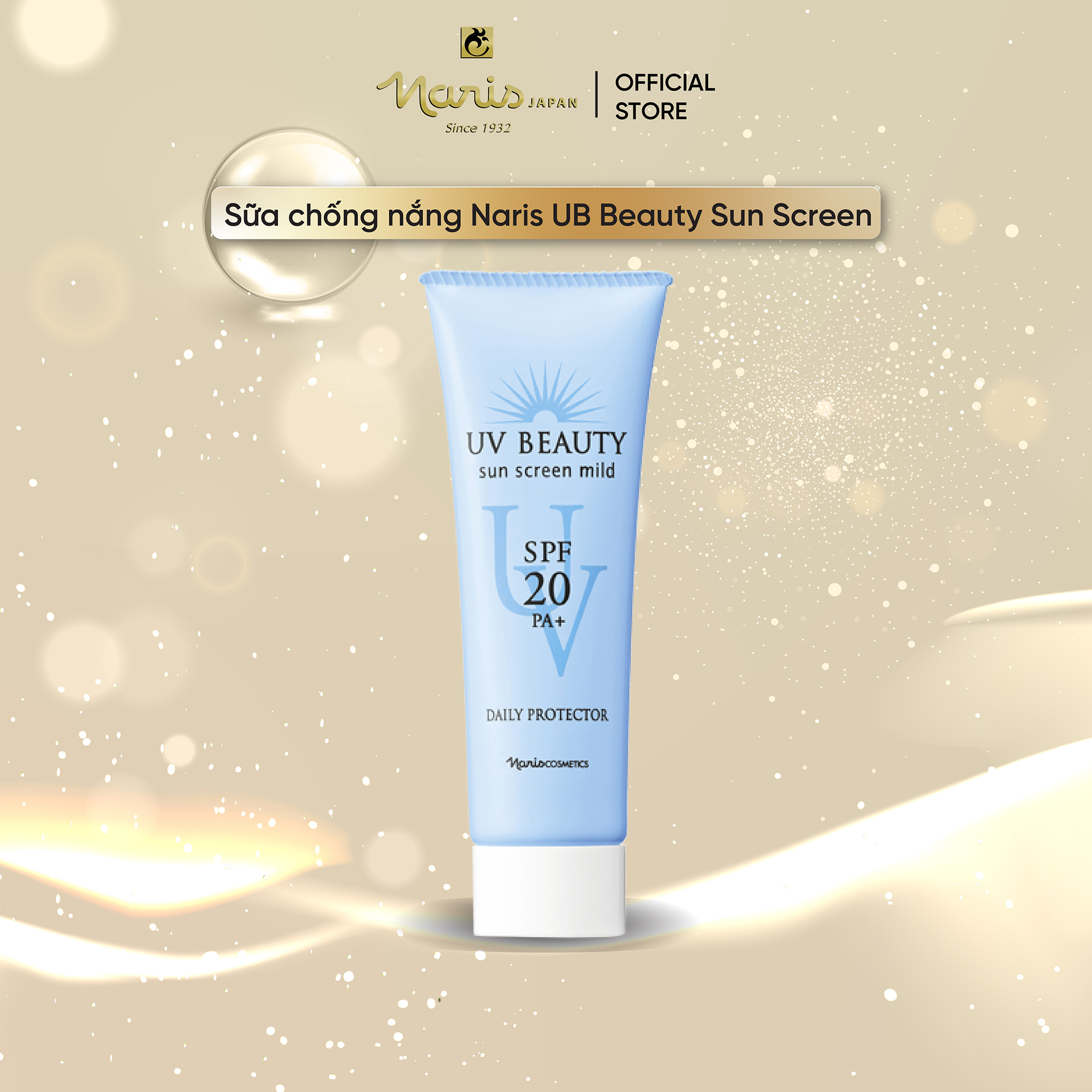 Sữa chống nắng Naris UV Beauty Sun Screen Mild Daily Protector SPF20 PA+