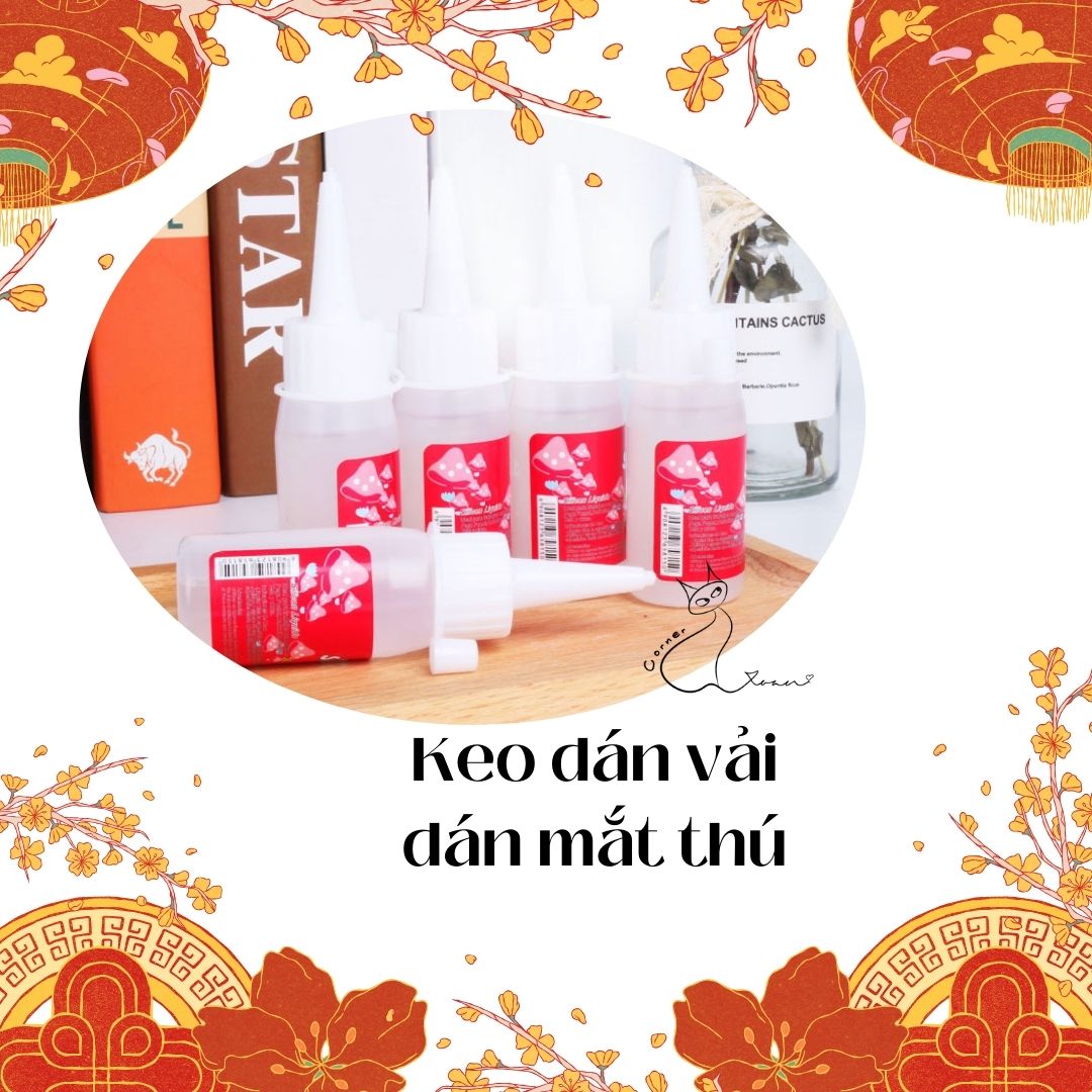 Keo dán chuyên dụng | Keo dán mắt thú, tóc búp bê, phụ kiện