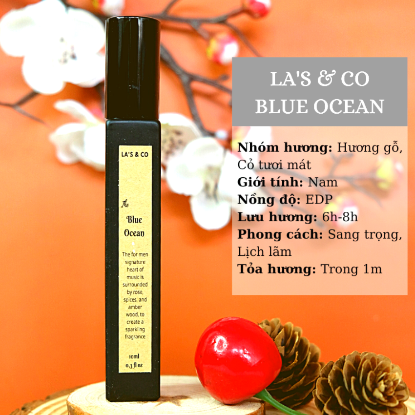 Nước hoa nam La s & Co Blue Ocean 10ml Lịch Lãm, Sang Trọng