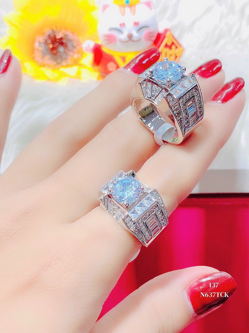 Nhẫn nam đính đá phong cách thời trang n153 namoo jewelry