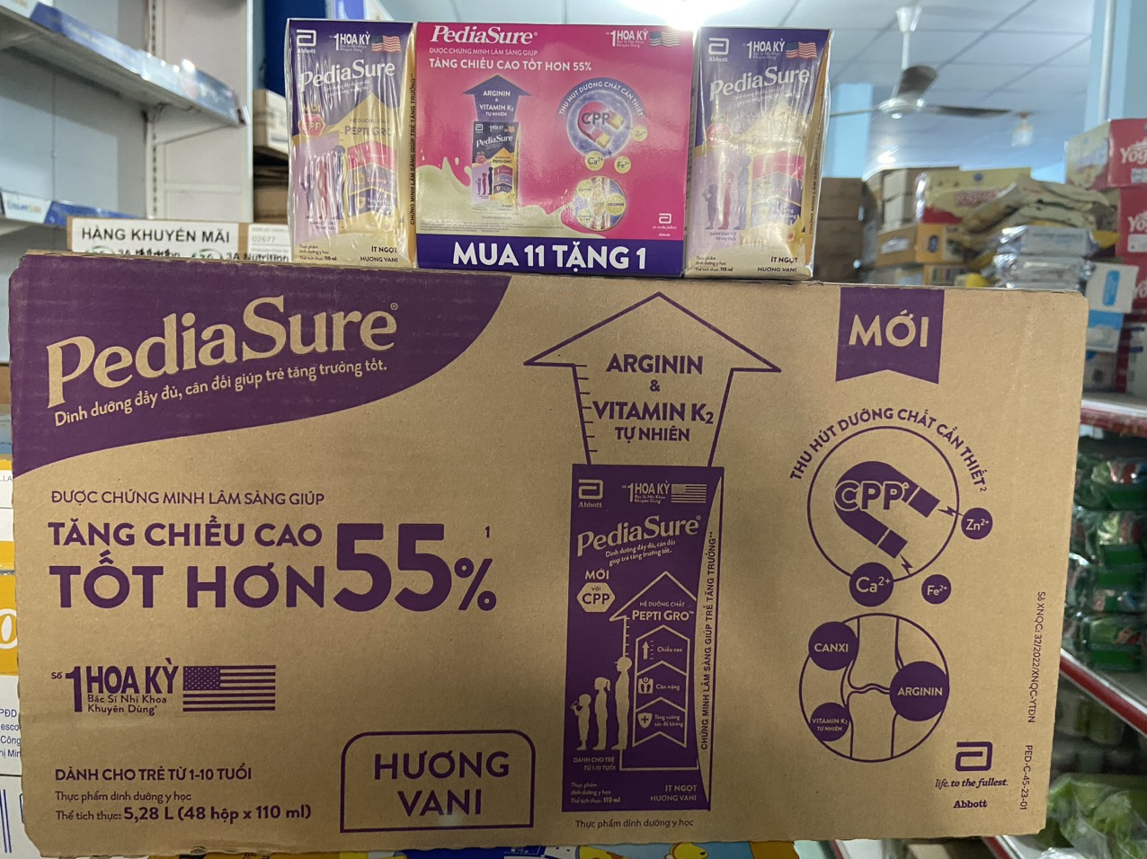 Thùng 48 hộp sữa nước PediaSure 110ml hương Vani - HSD luôn mới