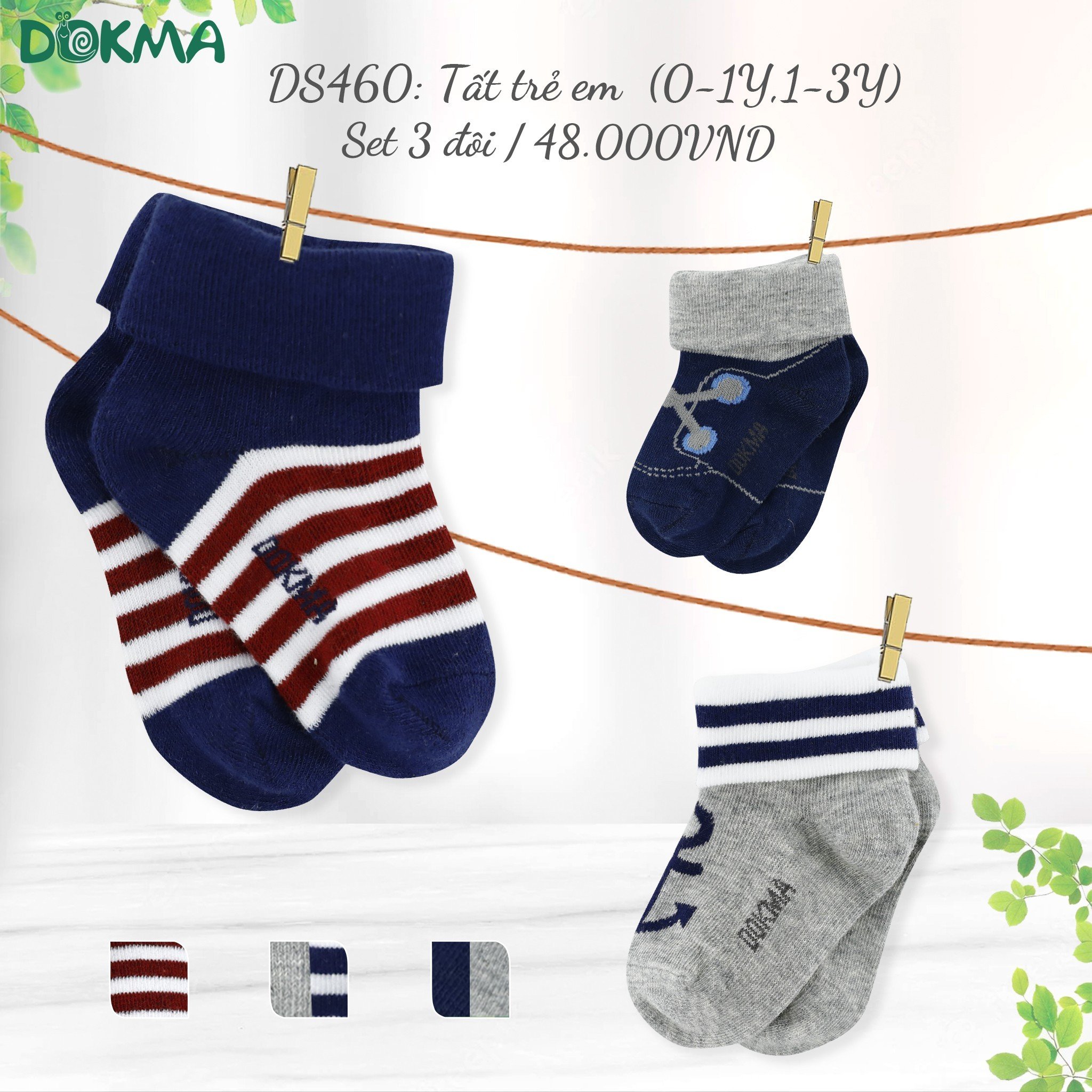 Dokma -Tất chân bé trai bé, bé gái Dokma