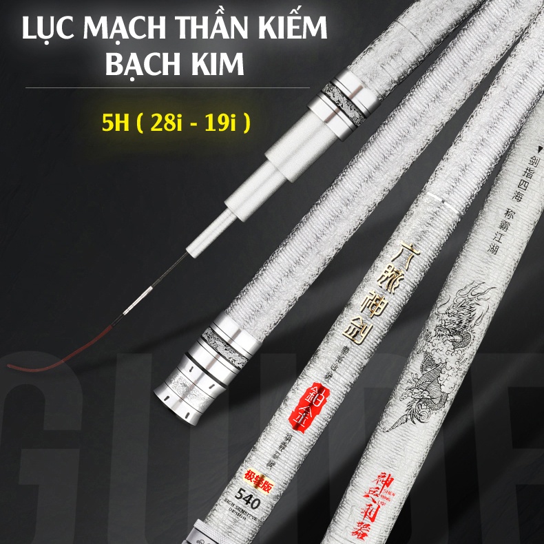 Cần tay lục mạch thần kiếm bạc 5h - lm62 hm2kmall - hm 2k
