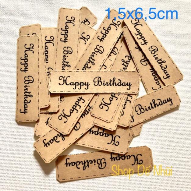 50 nhãn dán sticker “happy birthday”