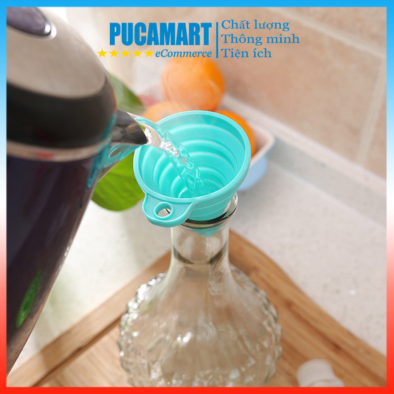 Phễu Silicon Gấp Gọn, Chiếc Chất Lỏng, Dầu Nhớt, Nước Hoa, Phễu Dùng Chiếc - Pucamart