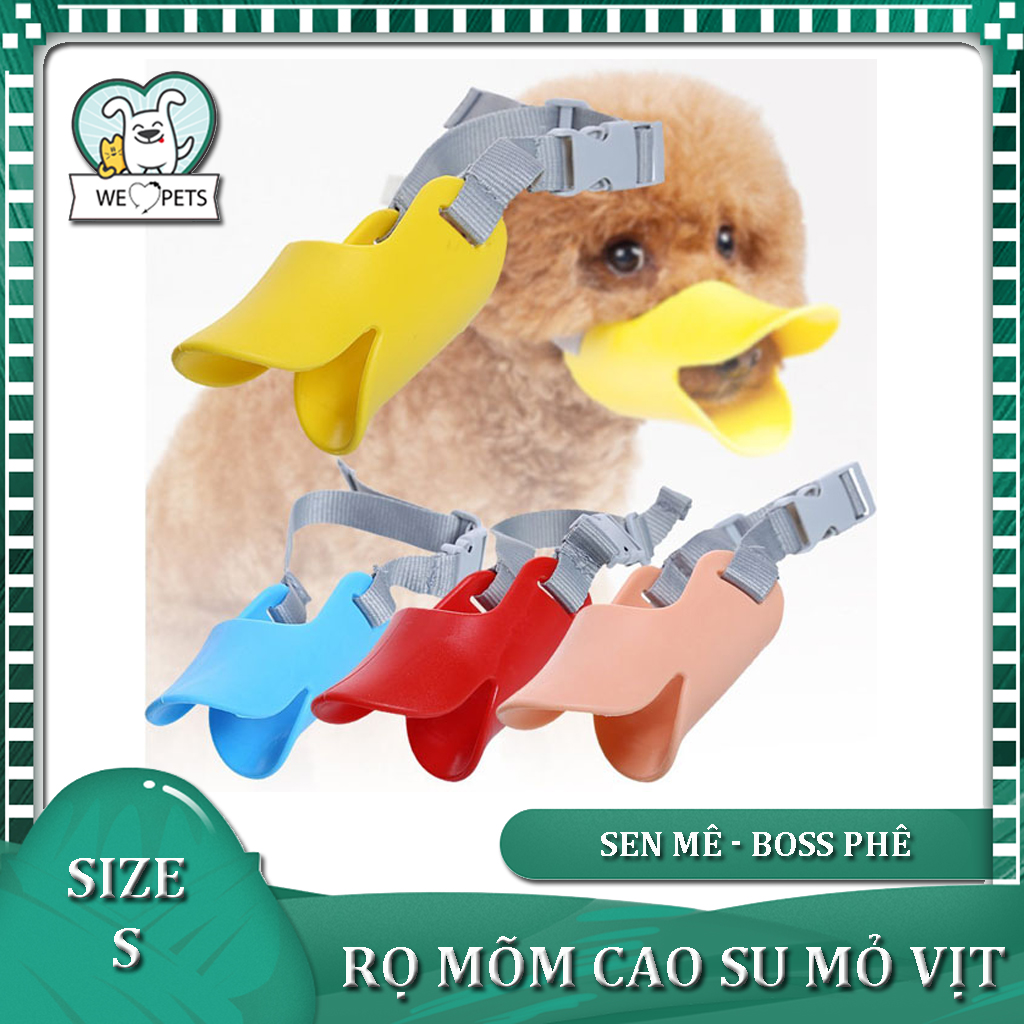HN - Rọ mõm cho chó nhỏ size S - Rọ vịt cao su - Rọ mõm chó - Lida Pet Shop