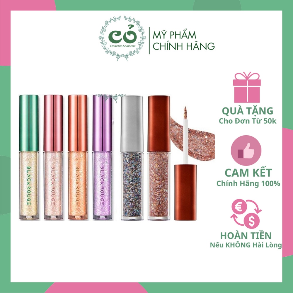 Kẻ Mắt Nhũ Cho Đôi Mắt Lấp Lánh Black Rouge Pearlvely I Glitter