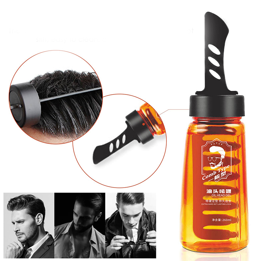 Gel Vuốt tóc kèm lược, Gel giữ nếp tóc dành cho nam phái mạnh