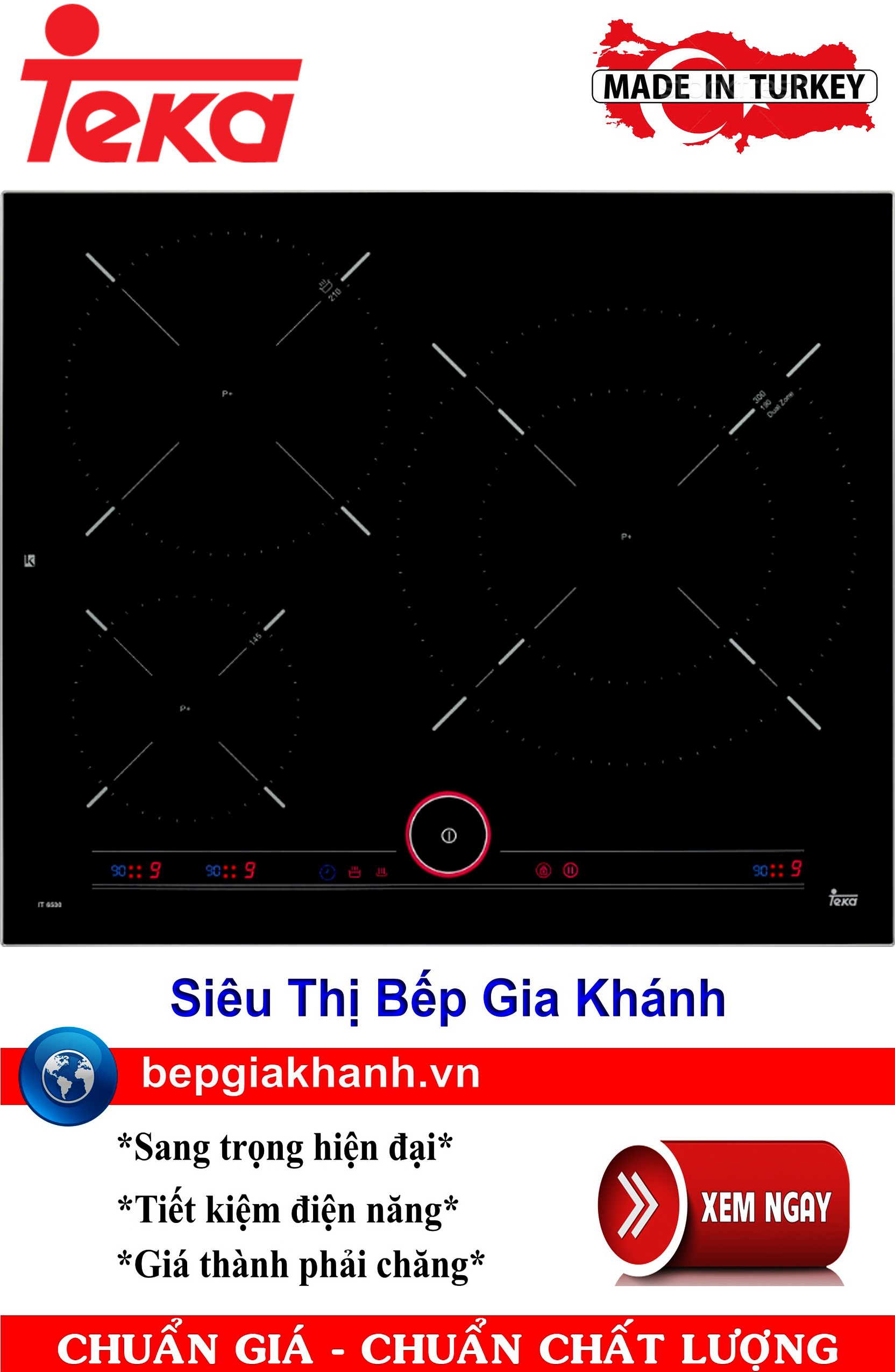 [HCM]Bếp từ ba vùng nấu cao cấp Teka IT 6350 iKNOB nhập khẩu Thổ Nhĩ Kỳ bếp từ bếp điện từ bếp từ đôi bếp điện từ đôi bếp từ giá rẻ bếp điện từ giá rẻ bếp từ đơn bep tu don bep tu