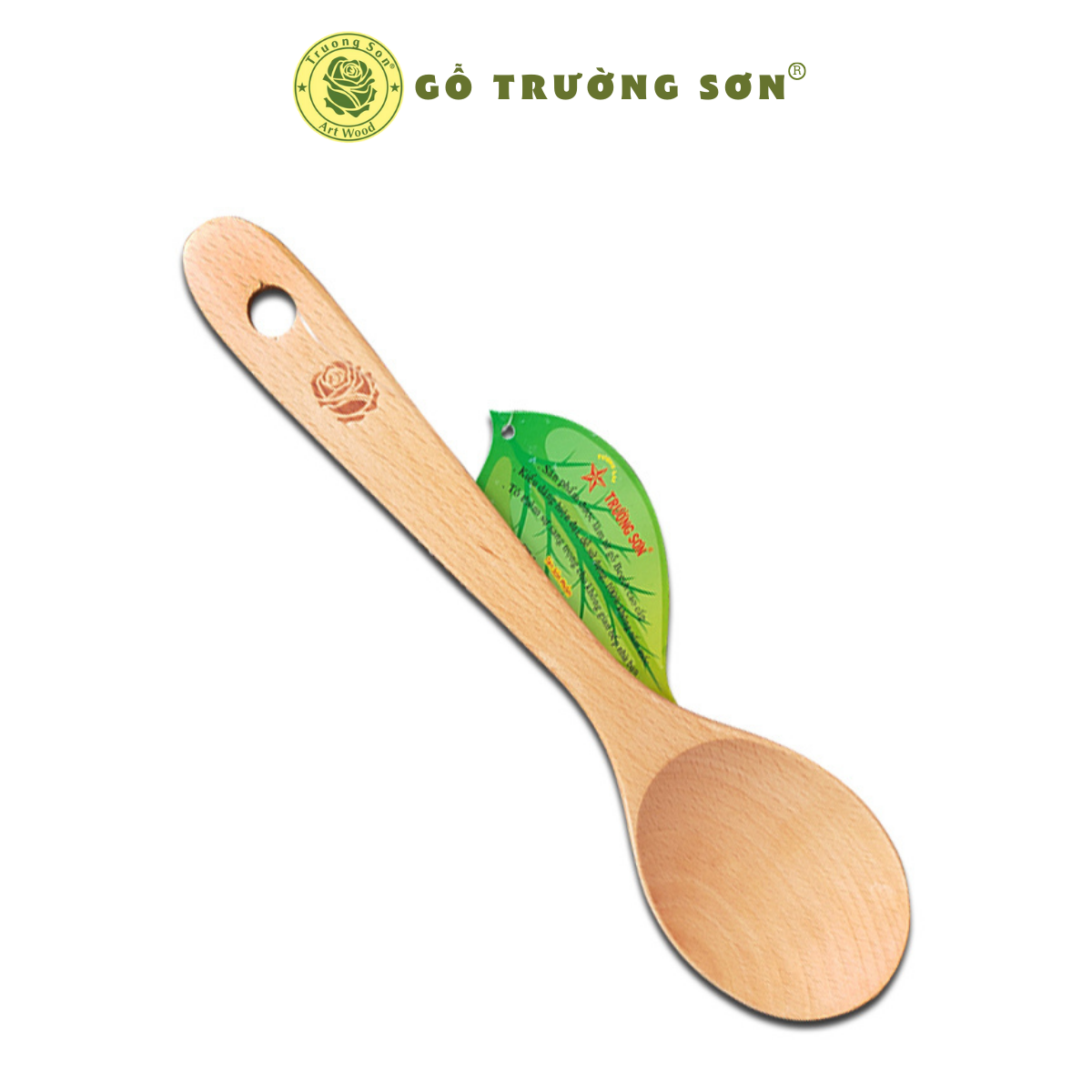 [HCM] Muỗng Oval Múc Canh Rau Xới Cơm - Vá Gỗ 05  - Đồ Gỗ Nhà Bếp Thương Hiệu Trường Sơn