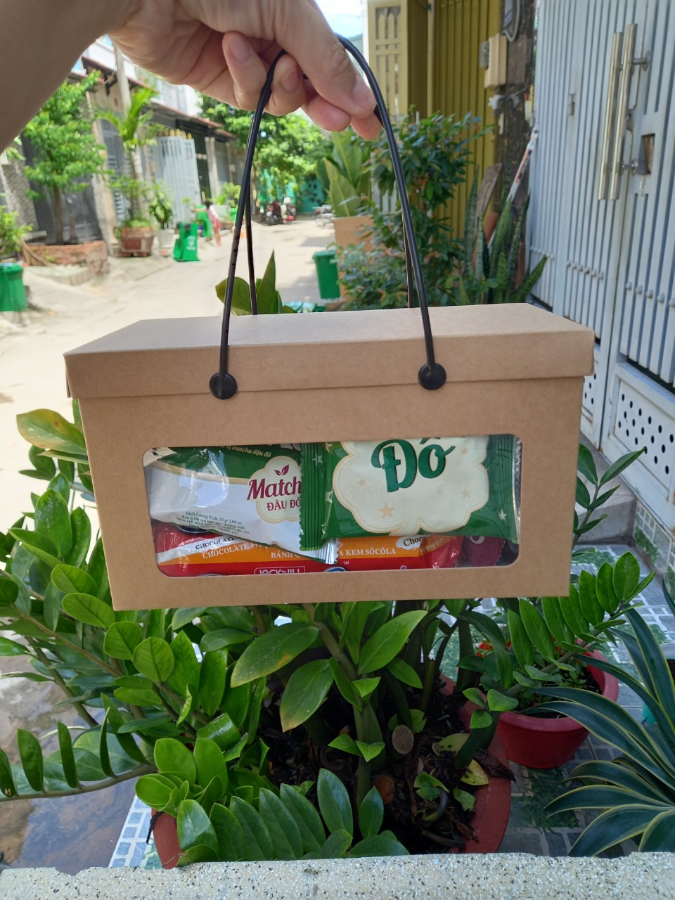 25 cái - Hộp số 38 - Hộp giấy kraft đựng quà tặng,bánh trung thu,bánh mì hoa cúc