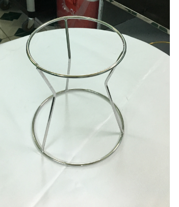 Chân kệ trưng bày, trang trí buffet inox 1 tầng kb37