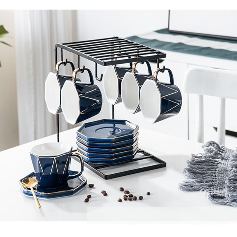 Bộ ấm chén- tách trà Geshuo , Bộ ly trà, bộ ly uống trà, tách uống trà sứ cao cấp gồm kiểu dáng hiện đại, decor trang trí phòng khách, bàn tiệc HD-DTI004