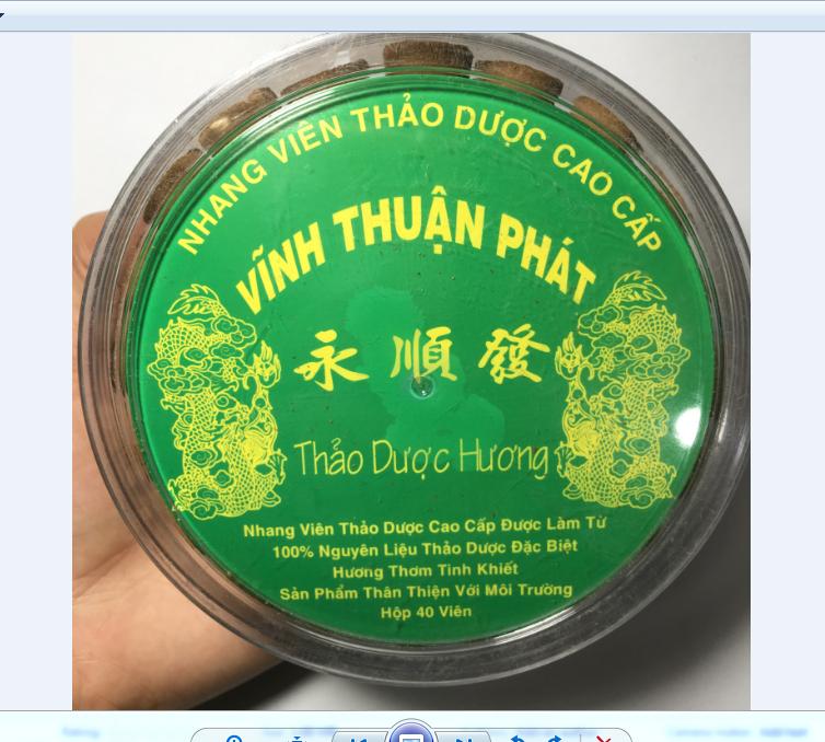 Nhang viên thảo dược cao cấp vĩnh thuận phát - hàng loại 1 loại 40 viên