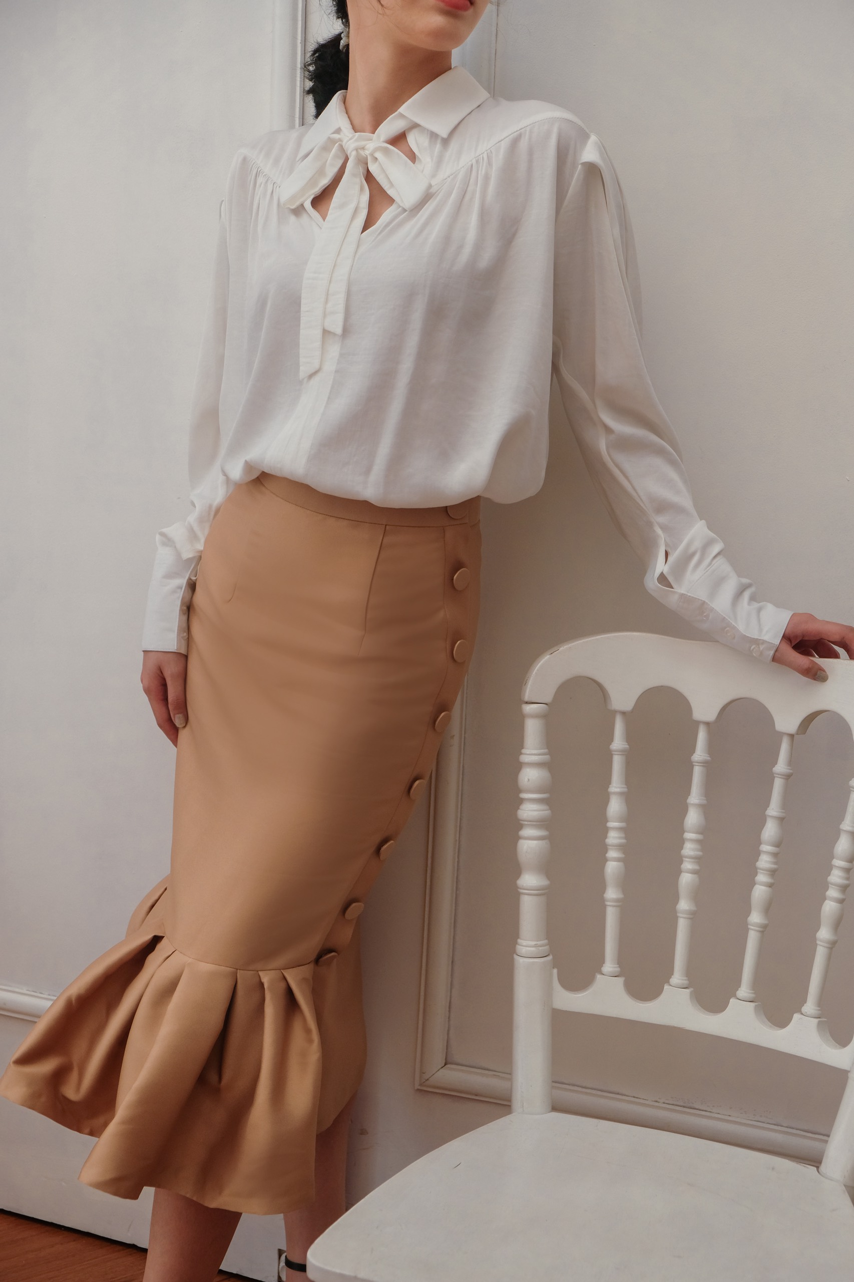 Moda de Lita - Chân váy midi đuôi bèo