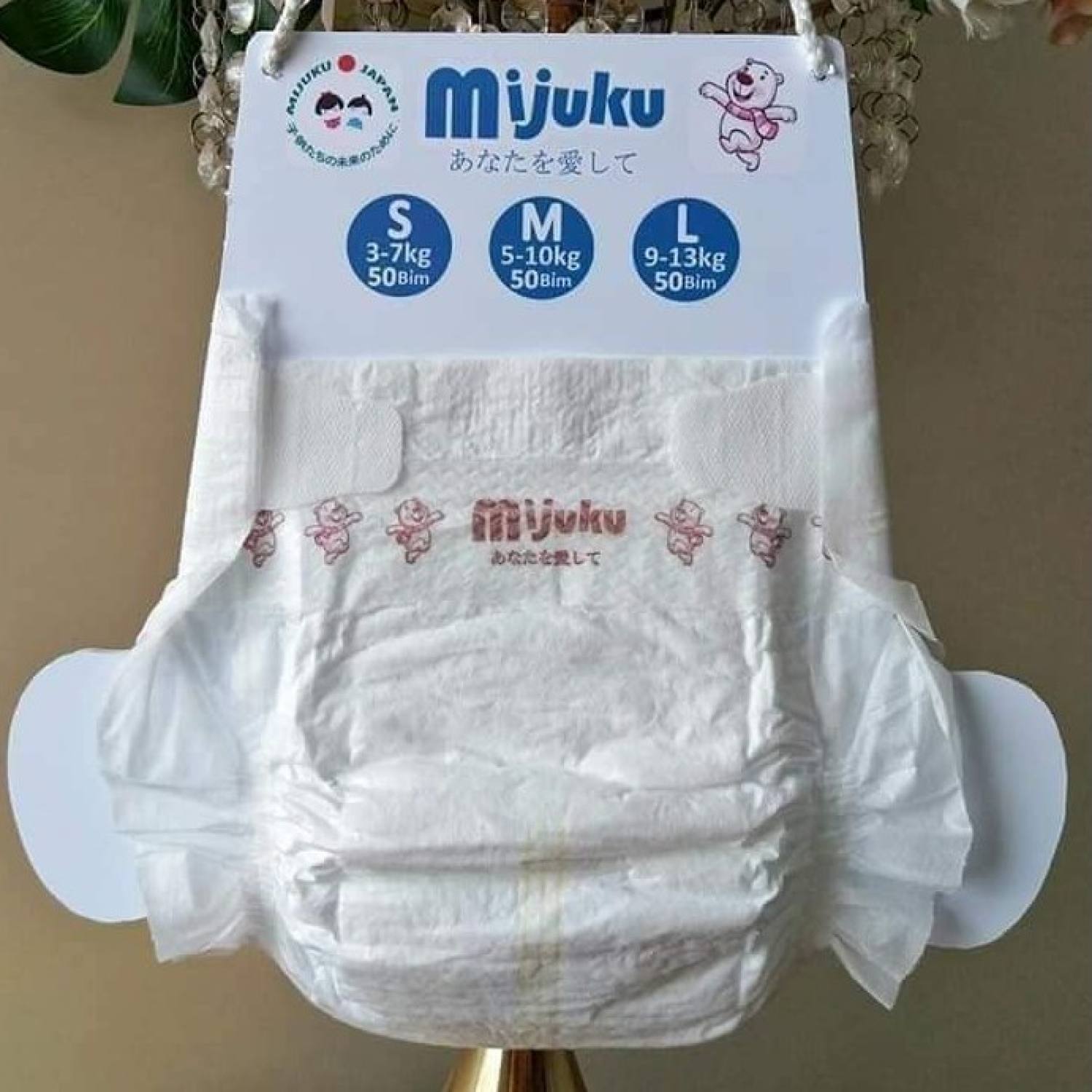 Bỉm dán mijuku size s, size m, size l giá siêu rẻ !
