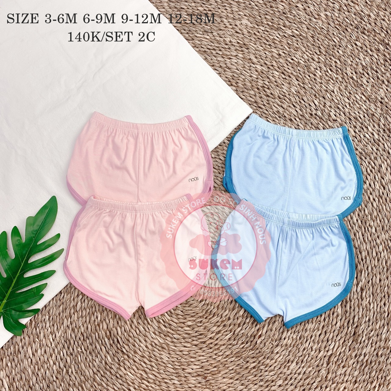 Bộ 2 quần cộc petit nous 2020 mẫu mới - sukem shop