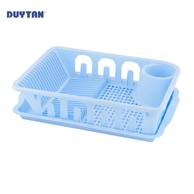 Khay úp chén dĩa nhựa DUY TÂN (49 x 35 x 12 cm) - 11098 - Giao màu ngẫu nhiên