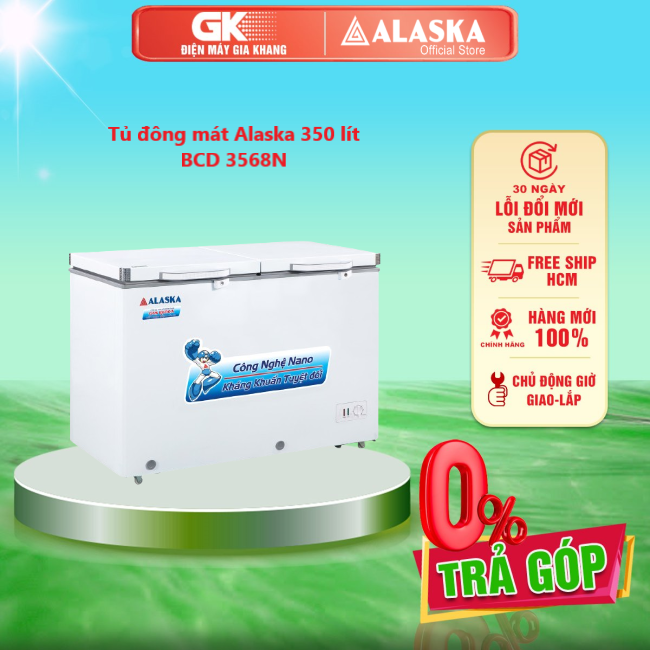 BCD-3568N - Tủ đông mát Alaska 350 lít BCD 3568N - GIAO TOÀN QUỐC - FREESHIP HCM
