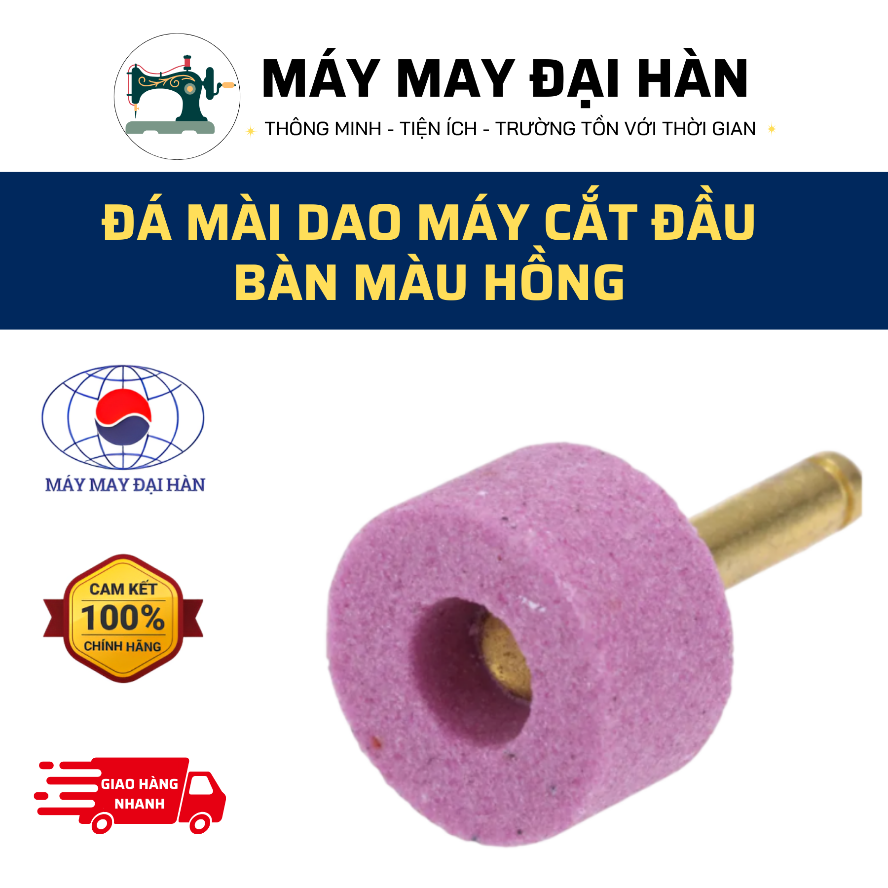 Đá mài dao máy cắt đầu bàn màu hồng