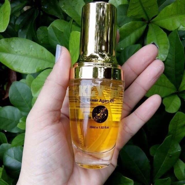 Tinh dầu dưỡng tóc kly.m elixer argan oil phục hồi tóc hư tổn 30ml